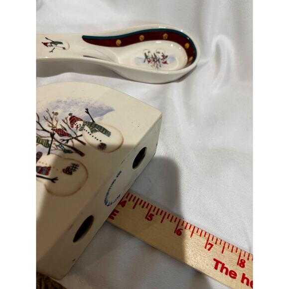 Royal Seasons Napkin spoon sugar creamer Holiday collector stoneware set x-mas - Picture 11 of 14